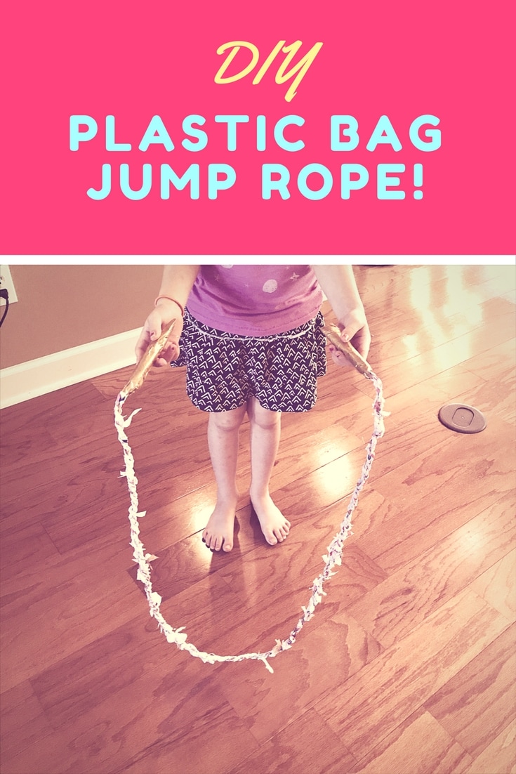 DIY PLASTIC BAG JUMP ROPE - Paint Covered Kids